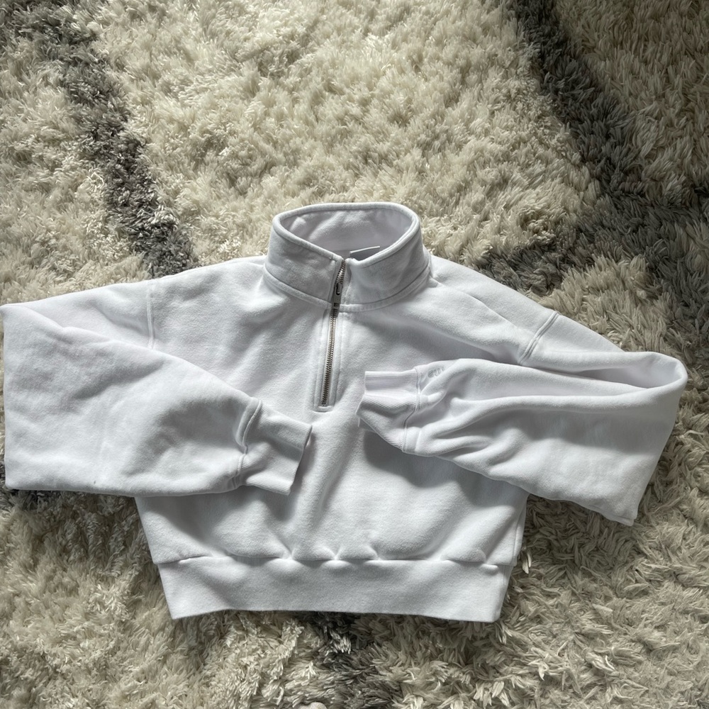 Tna cozy fleece crop zip
